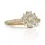 Thumbnail: Glamorous 0.75ct Round Brilliant Flower Diamond Ring