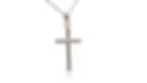 Thumbnail: Beautiful 0.09ct. Round Brilliant Cross Diamond Necklace