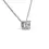 Thumbnail: Classic .90ct Cushion Solitaire Diamond Necklace