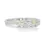 Thumbnail: Three Stone Majesty: 0.69ct Princess Cut Diamond Ring in 18K White Gold