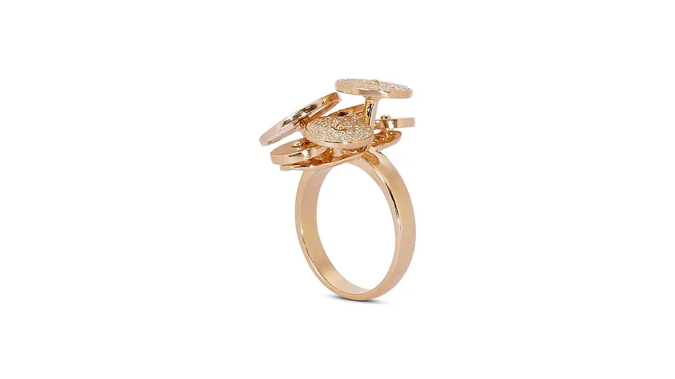 Thumbnail: Gorgeous .53ct Round Brilliant Bvlgari Diamond Ring