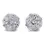 Thumbnail: Stunning 18k White Gold Earrings with 2.24 total carat Natural Diamond