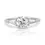 Thumbnail: Elegant 1.04ct Natural Diamond Ring set in 18K White Gold