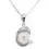 Thumbnail: 18K White Gold Necklace with Pearl