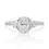 Thumbnail: Mesmerizing 1ct Oval Diamond Ring in 18K White Gold