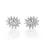 Thumbnail: Exquisite 0.6ct Oval Brilliant Diamond Earrings with 0.41ct Side Diamonds