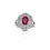 Thumbnail: 18K White Gold 2 carat Ruby Ring
