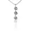 Thumbnail: Elegant Rose-designed 0.14ct Diamond Necklace
