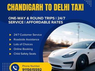 Chandigarh to Delhi Cab: Travel in Comfort and Style