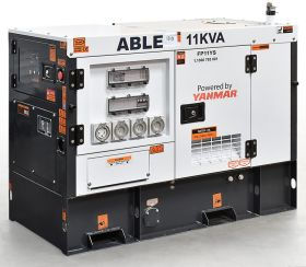 11 kVA Silenced Diesel Generator 240V 42Amps - YANMAR Powered
