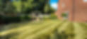 garden with mowed lawn and neat hedges