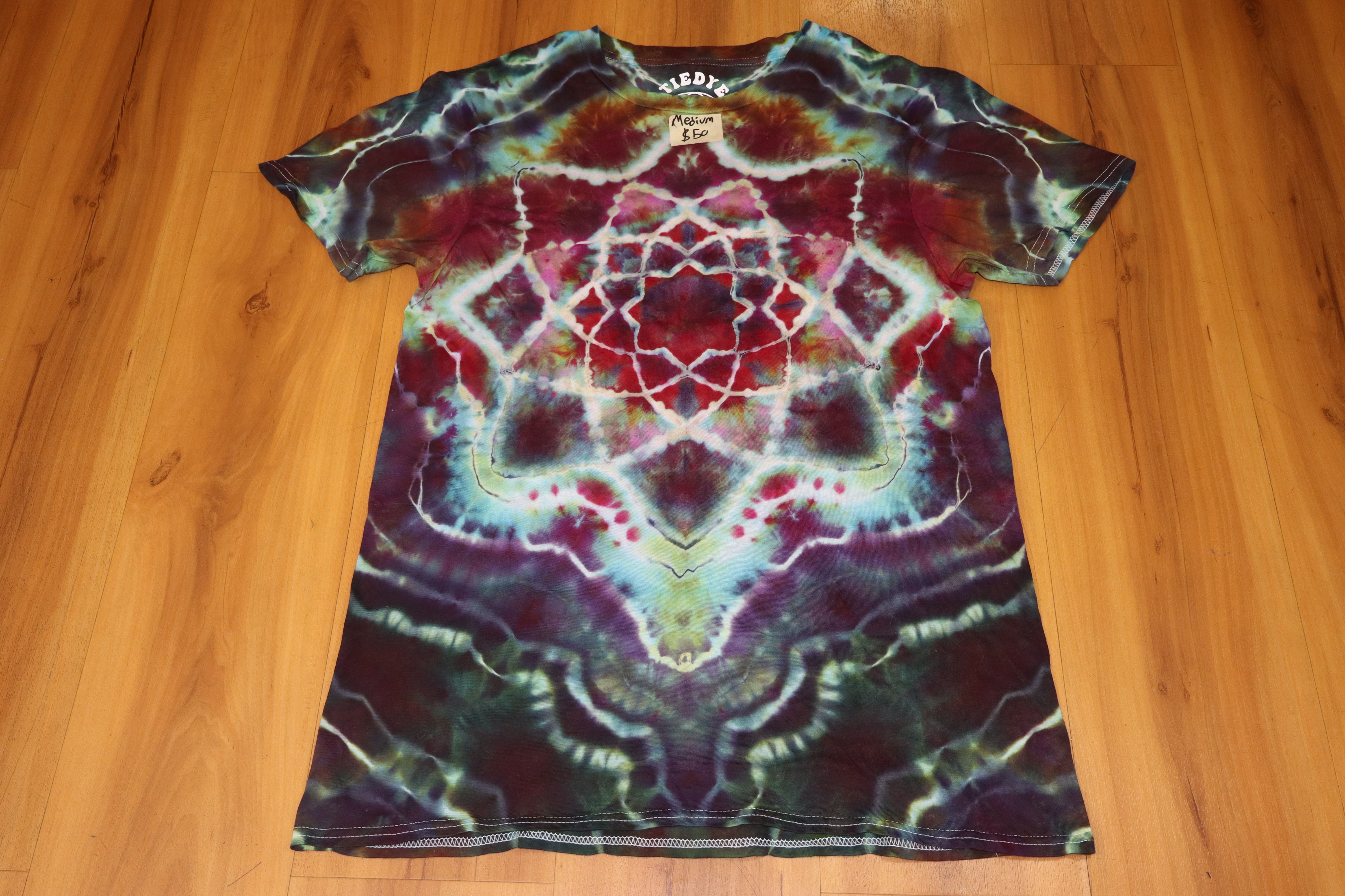 Medium Ice Dye Mandala Variation Tiedye T-shirt