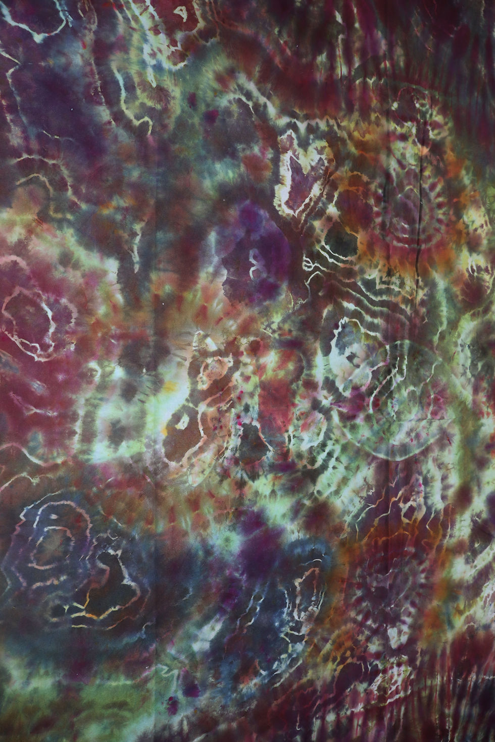 Thumbnail: Ice Dyed Abstract Chaos Geode Tapestry