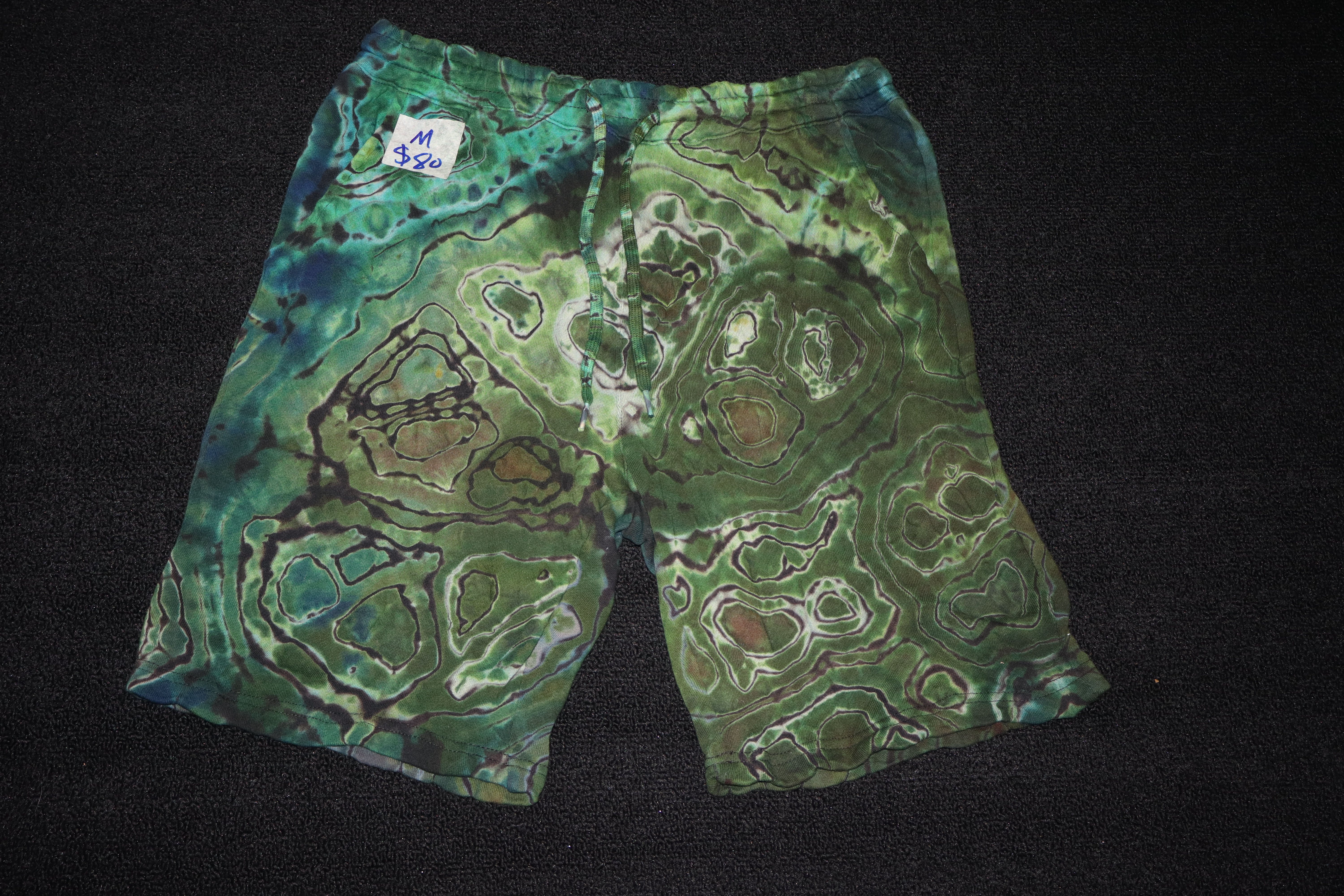 Medium Tie-Dye Reverse/Ice Dyed Geode Shorts
