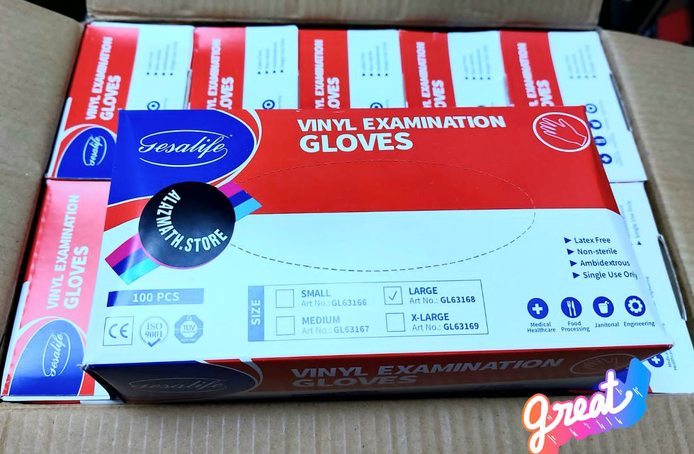 Thumbnail: Gesalife Vinyl Examination Gloves Powder Free - Pack of 100