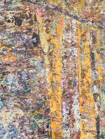 Cold Wax Forest Painting by Peter Corr