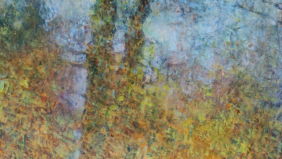 Oil & Cold Wax on Canvas 80 x 80 cm (detail) The painting above is currently on show at the Art in East Anglia Gallery in Bury St Edmunds alongside three other works from my New Forest residency. 

This is a cold wax mixed media painting on a high quality canvas frame. It is based on my recent artist residency in the New Forest in Hampshire. I spent a number of days walking amongst the trees and gathering information for a series of paintings through drawing and photography; I wanted to absorb the sights and sounds of the trees in the forest and find a way to recreate something of that experience in paint. peter corr, peter corr art, peter corr artist, contemporary art blog, what painting should I buy?, contemporary landscape artist online,
buy abstract art online, original oil paintings for sale uk,
artist, art, painting, buy artwork online, original painting,
modern art, uk based artist, ely painter, artwork, This is an oil wax and acrylic painting artwork by Peter Corr contemporary UK based artst Art PeterCorrart close-up of artwork textured, large,
colourful, vibrant, compelling, inspiring, valuable, investment piece, artwork for sale available art fair blue gold yellow orange trees tree 
forest forestry original painting painter contemporary art blog contemporary art blog,
what painting should I buy?,
contemporary landscape artist online,
buy abstract art online,
original oil paintings for sale uk,
artist, art, painting, buy artwork online, original painting,
modern art, uk based artist, ely painter, artwork,
