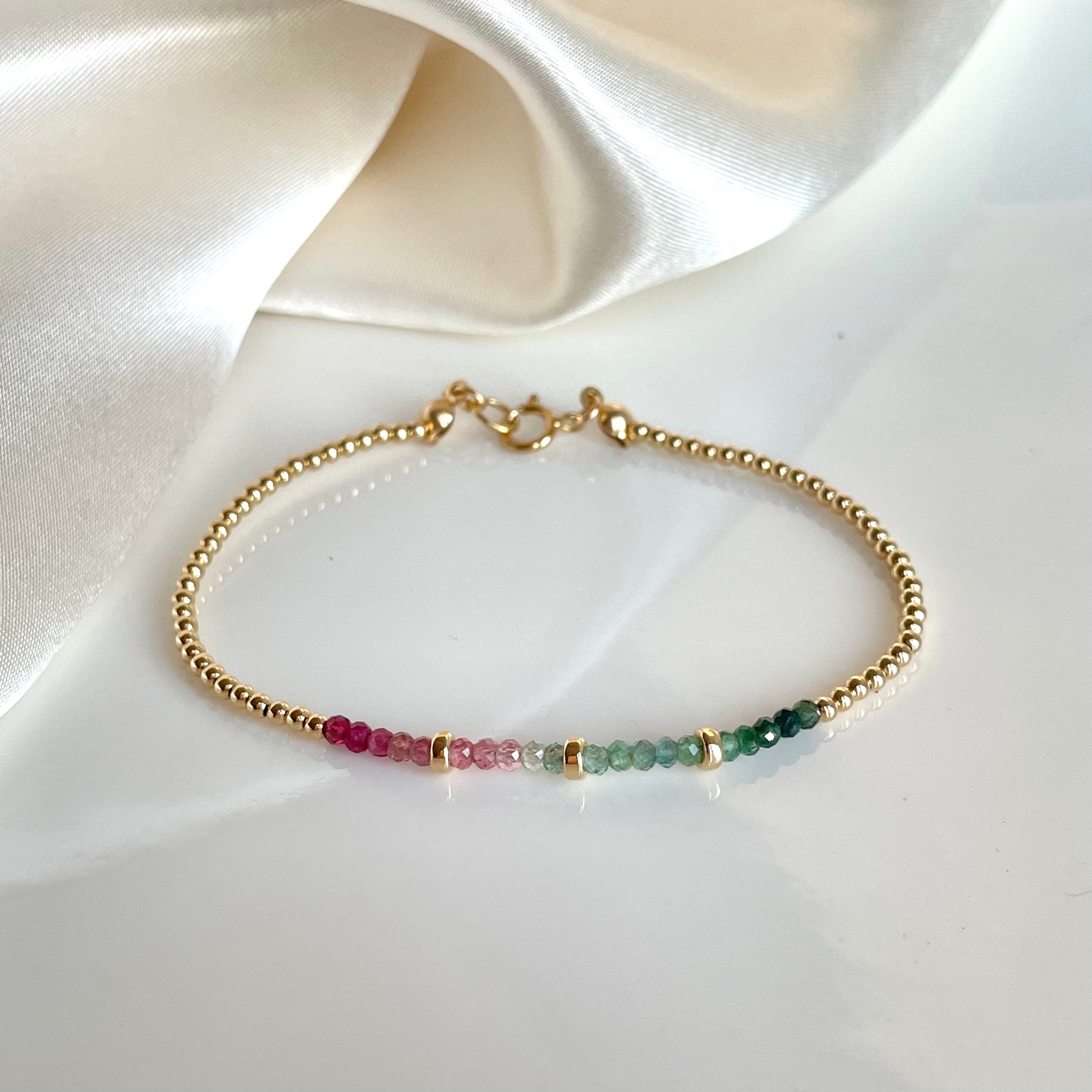 Pulsera Gold Filled Turmalina