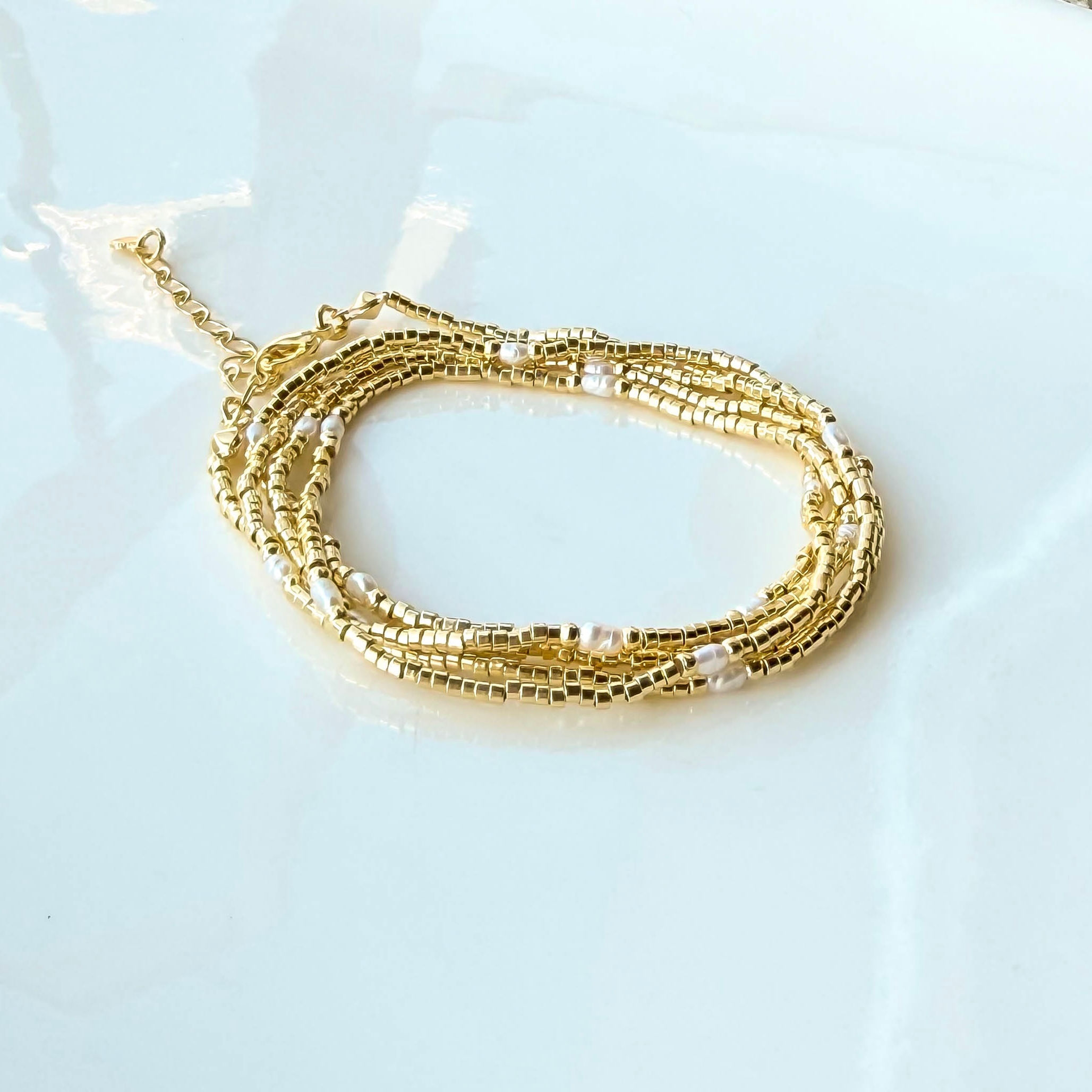 Pulsera/collar mostacilla 80cm