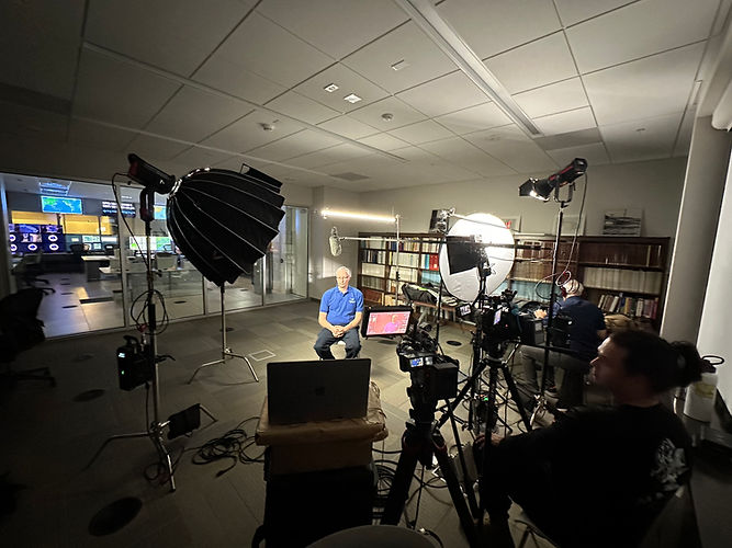 Video testimonial be hind the scenes