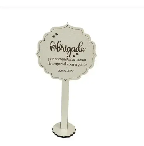 Miniatura: 20 Centro De Mesa Casamento Noivado Mdf 18cm Lembrança