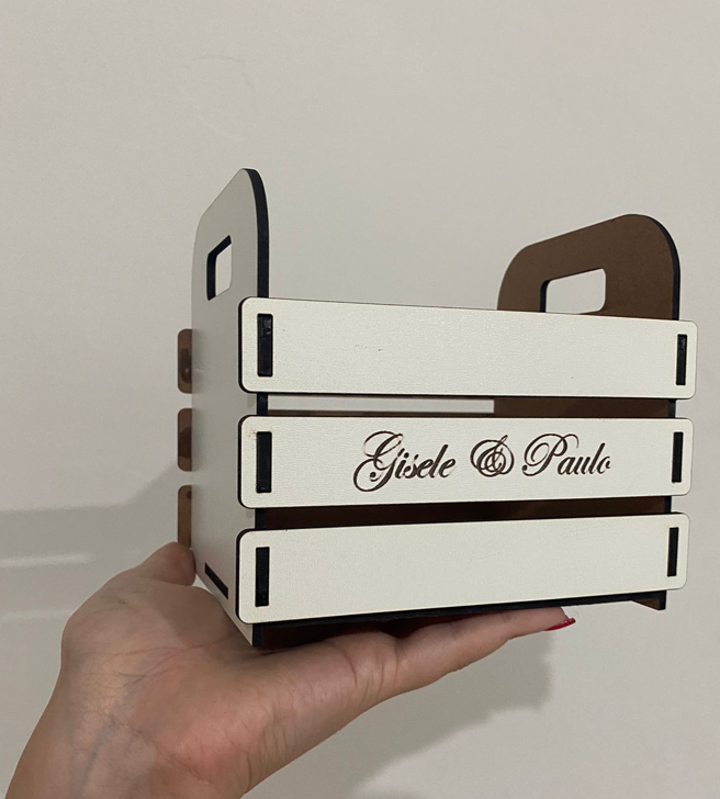 Mini Caixotes Engradado Casamento Mdf Lembrancinha - 10un