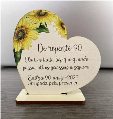Miniatura: Lembrancinha De Casamento Mdf Cor Branca Lindos