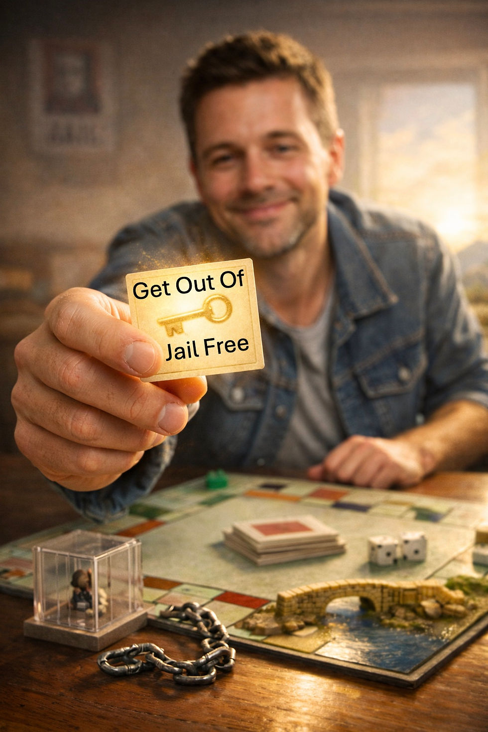 ‘Get Out Of Jail FREE’: The moment you realise the cell door was never locked. Will you use the card now?