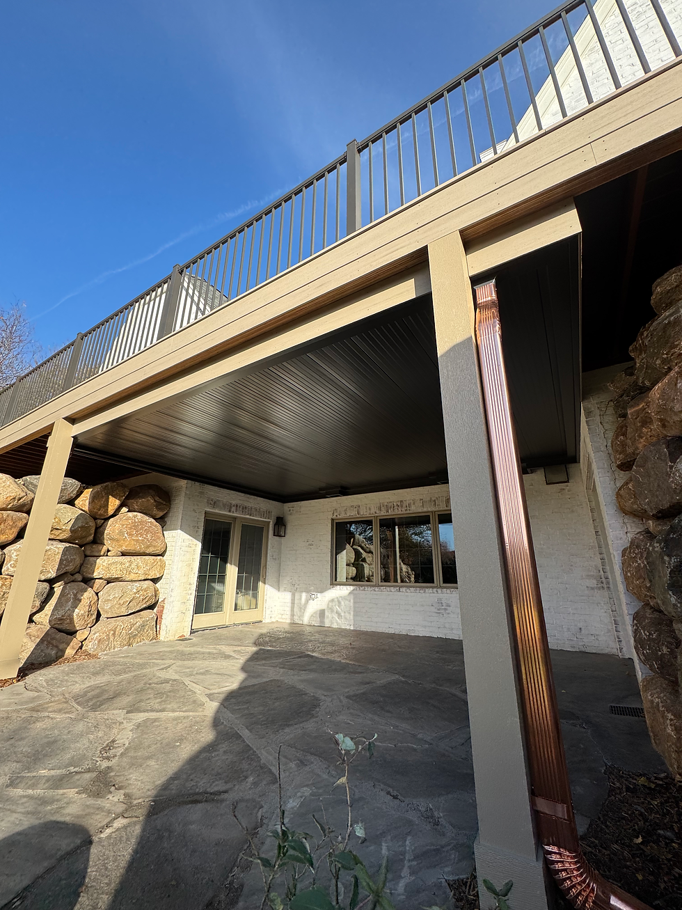 Bronze Beadboard Undercover Systems Waterproof Under-Deck Ceiling