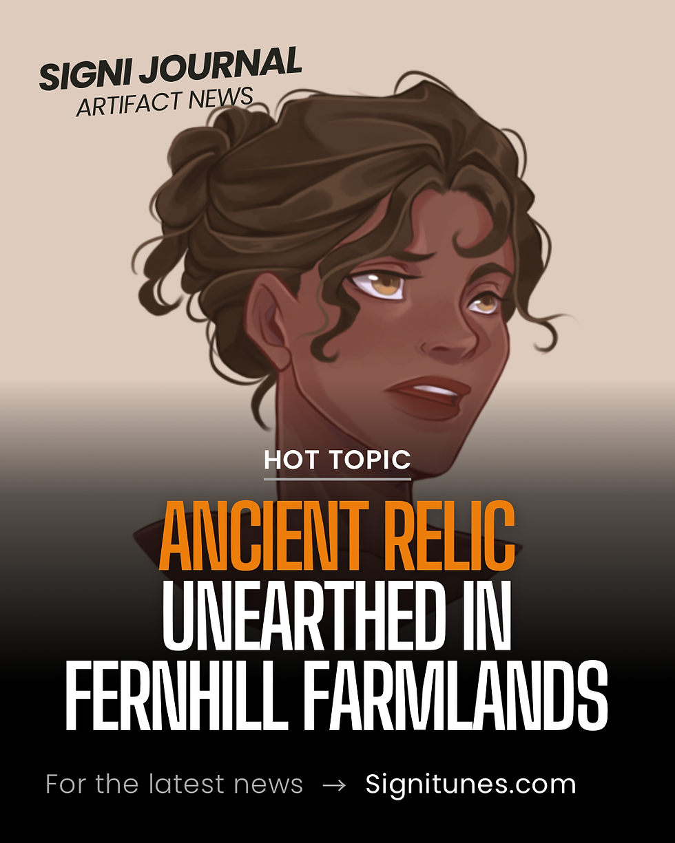 Signi Journal: Ancient Relic Unearthed in Fernhill Farmlands