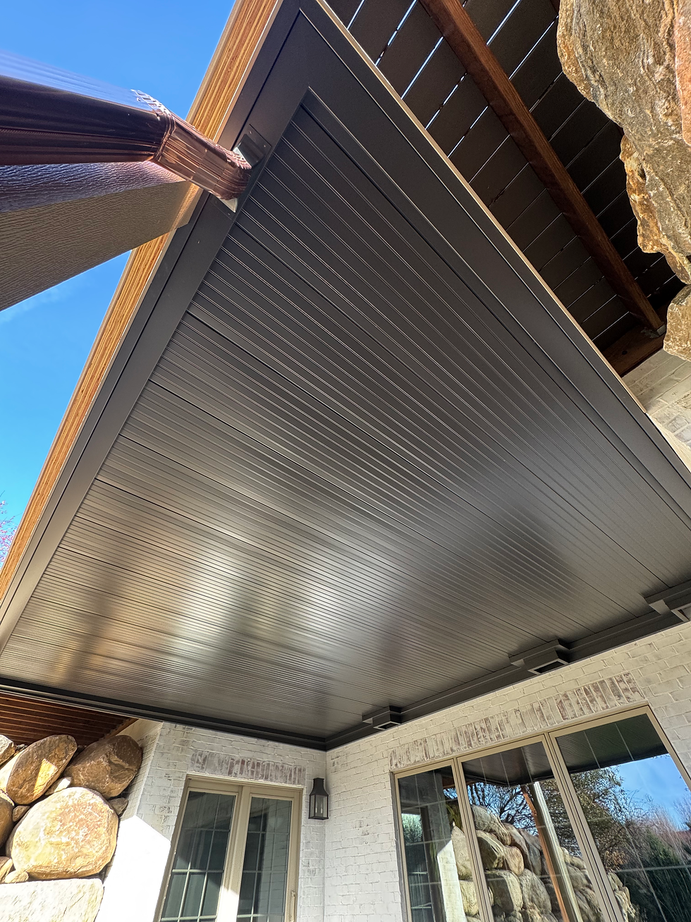 Bronze Beadboard Undercover Systems Waterproof Under-Deck Ceiling
