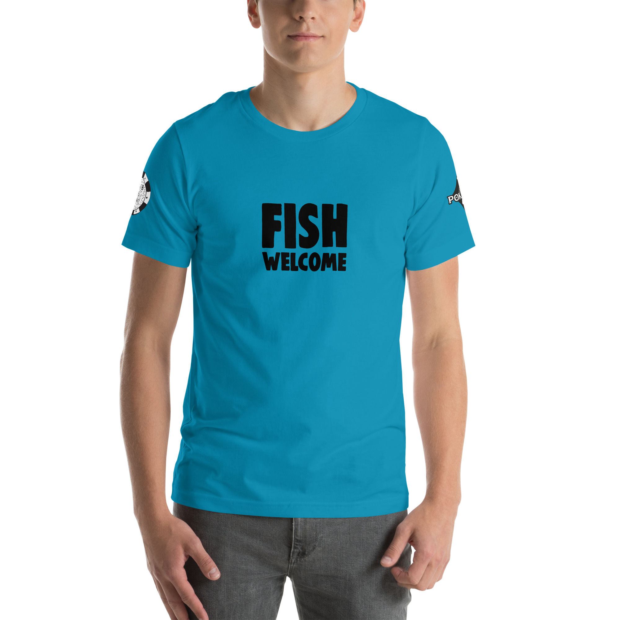 SHARK SQUAD FISH WELCOME Unisex t-shirt