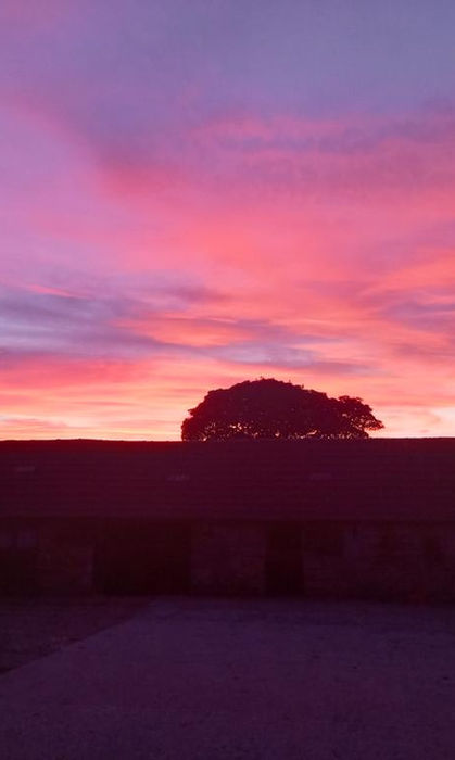 sunset at cowpasture glamping pod yorkshire whitby