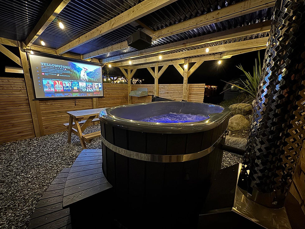 luxury hot tub glamping lancashire