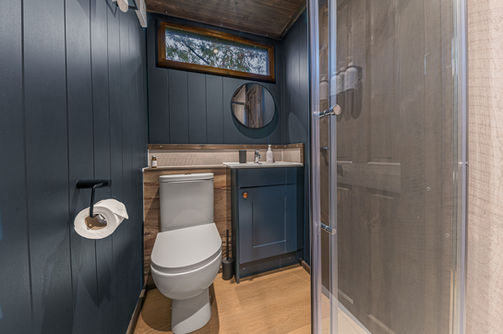 the mad house luxury glamping at wonderland retreats lancashire shower room