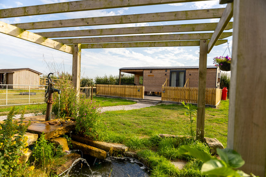 mid week glamping stay in the kingfisher glamping pod at mill house farm in lancashire