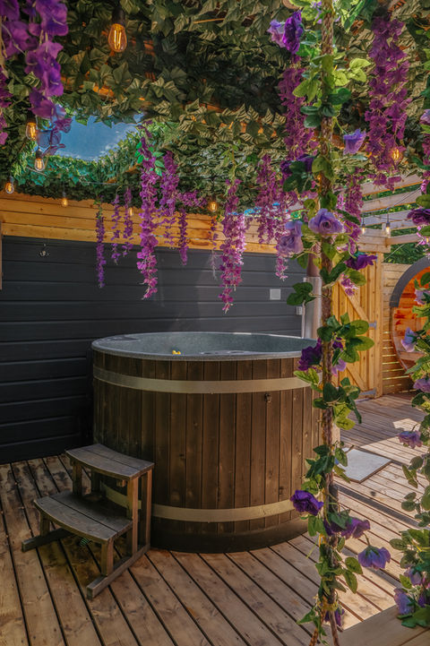 The Rabbit Hole Luxury hot tub glamping at wonderland retreats lancashire