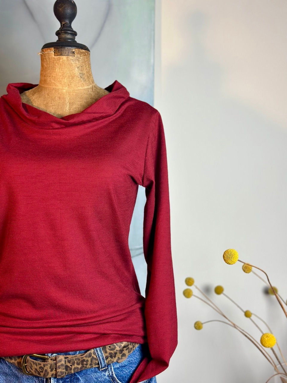 Miniaturbild: Langarm Shirt Carmelina aus Merinowolle