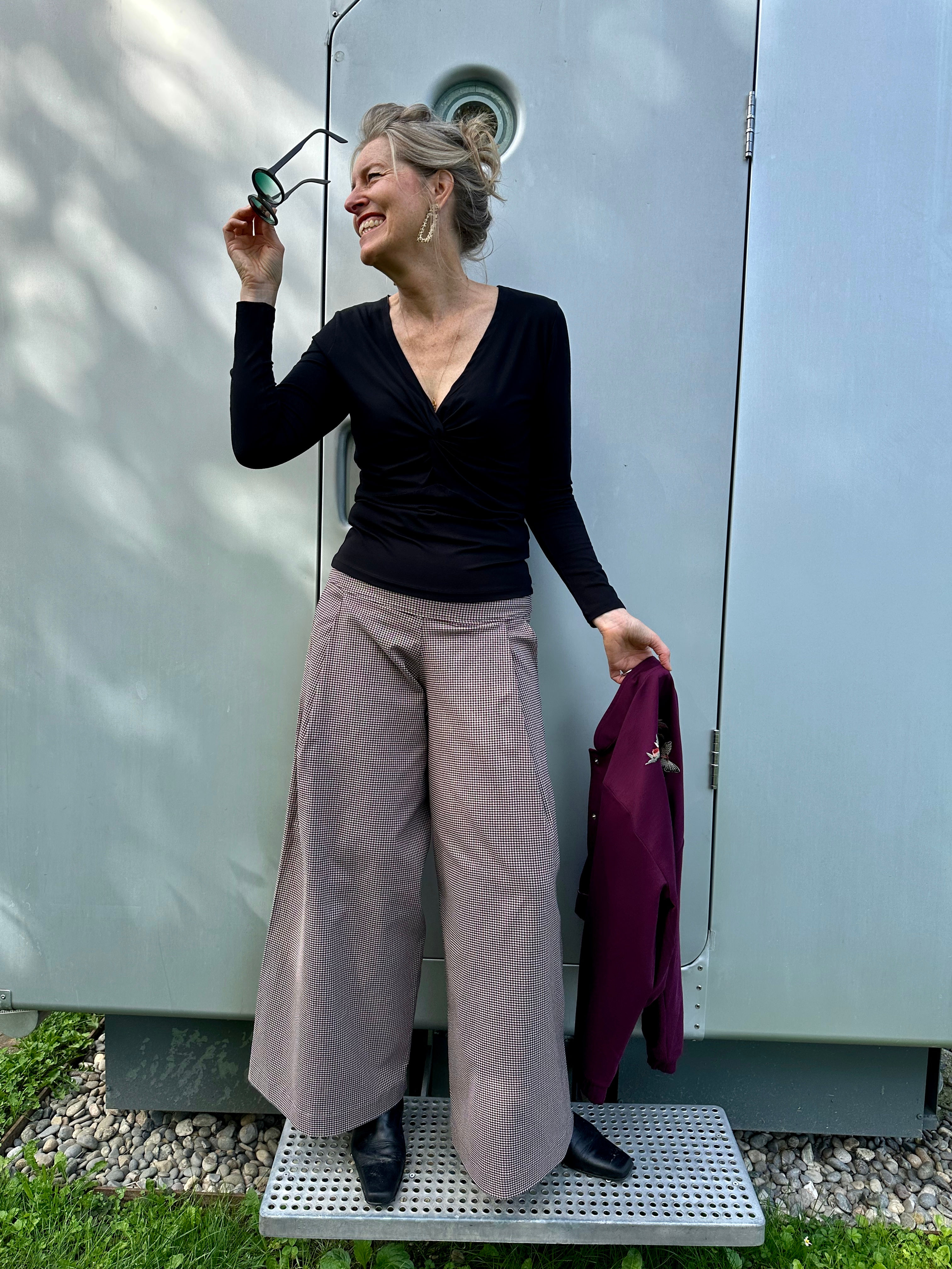 Hose Bozen - weites Bein  - elastischer Bund