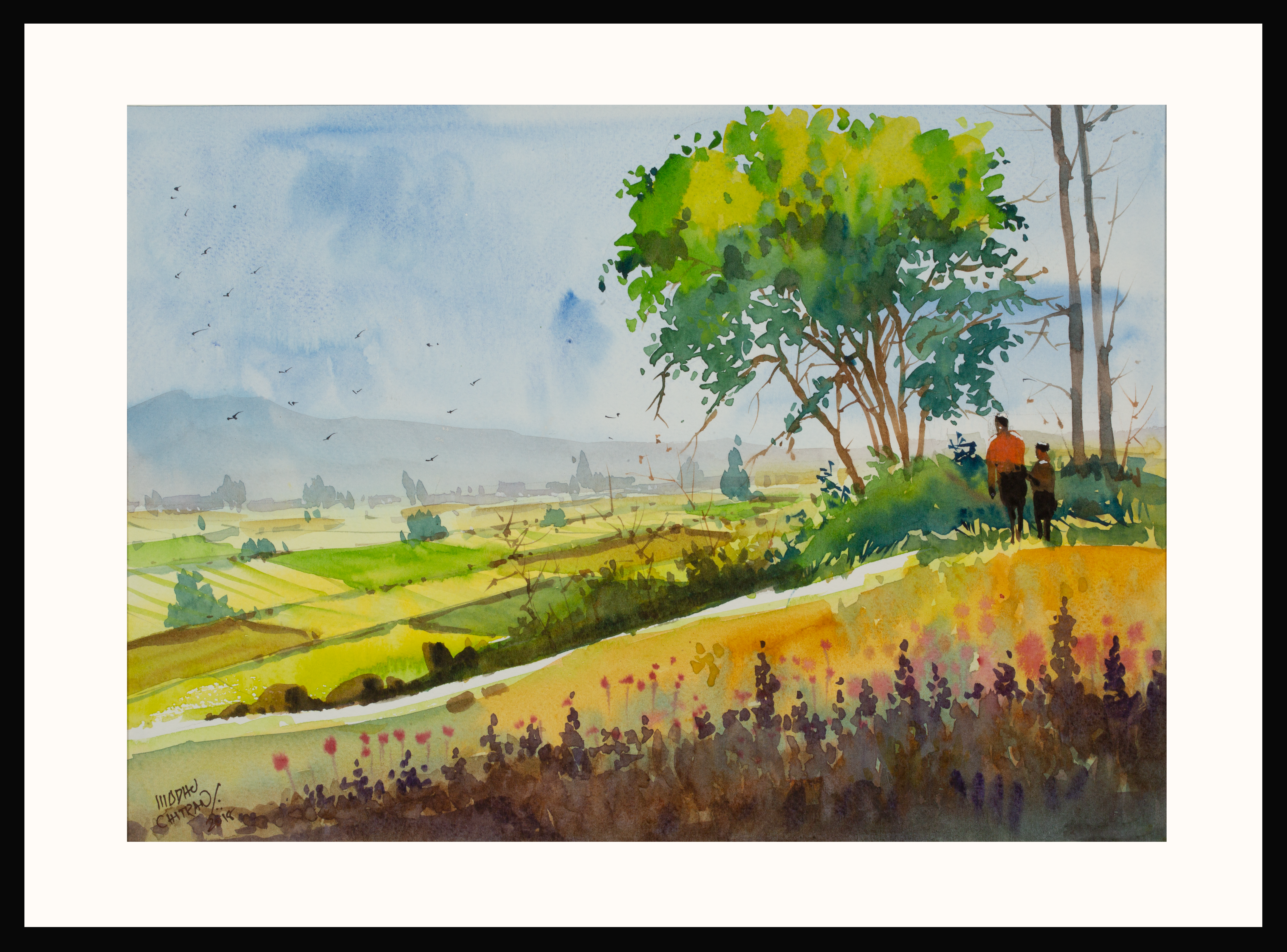 Full view of vllage from mountain