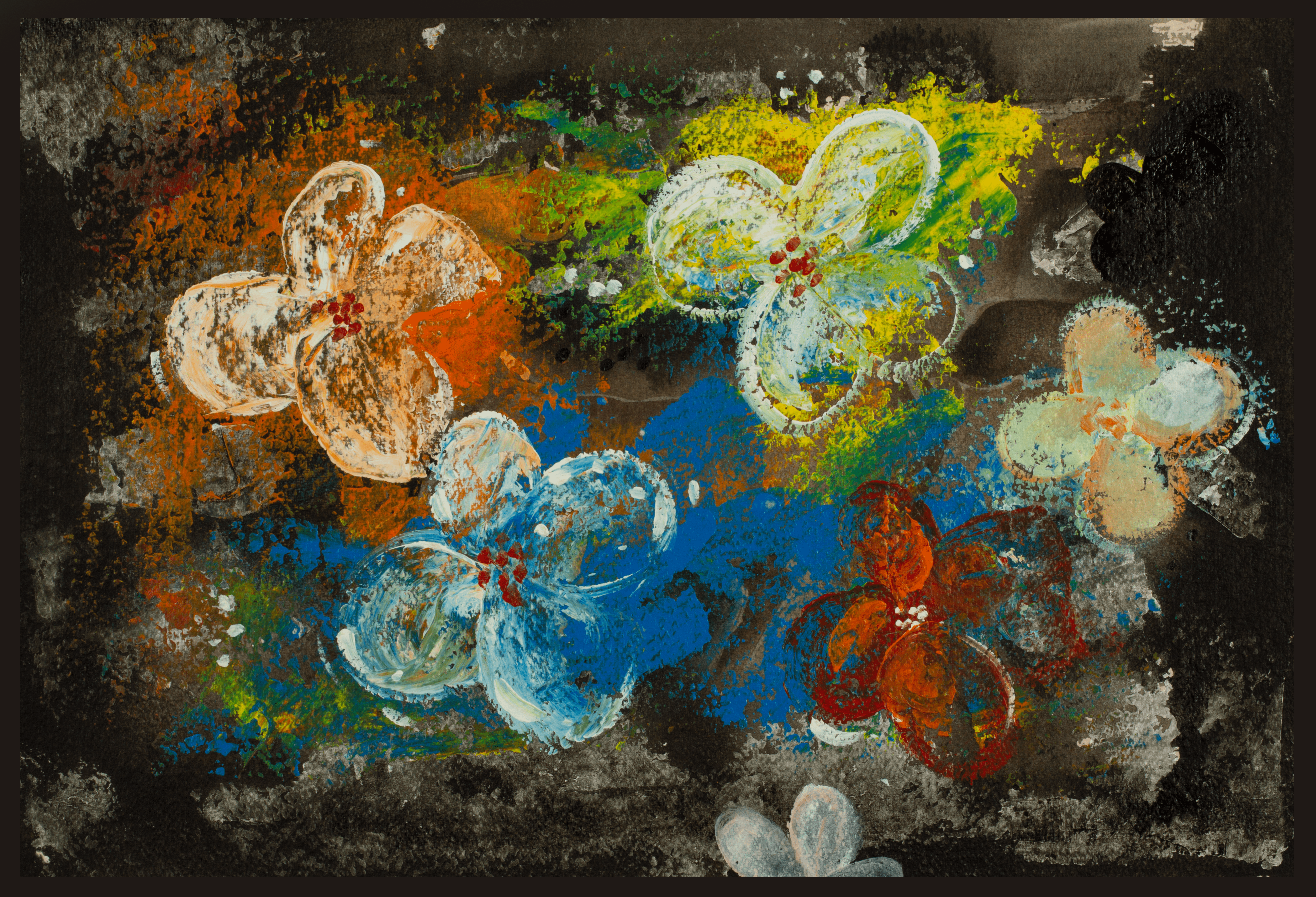 Flower Painting by Artist Madhu Sri