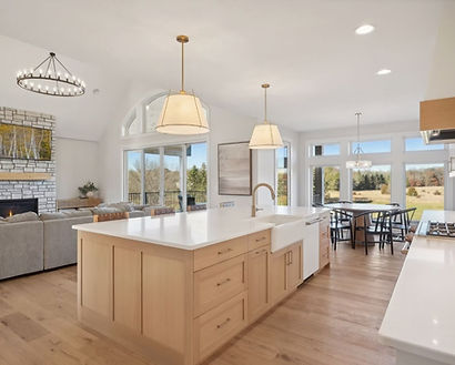 Envision white and wood kitchen