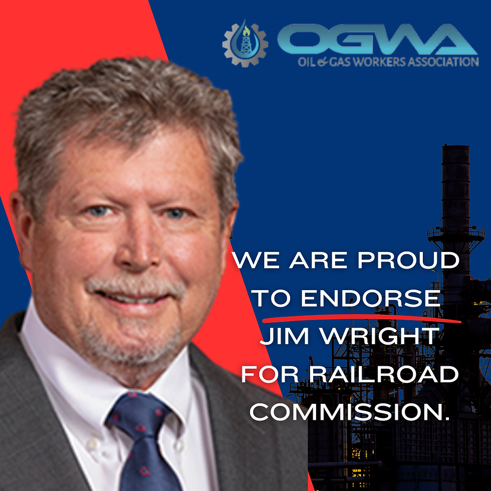 OGWA endorses Jim Wright for Railroad Commissioner
