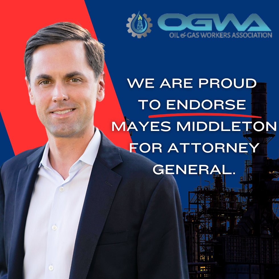 OGWA endorses Mayes Middleton for Attorney General
