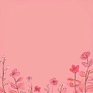 a lite warm pink background with small drawn flowers at the bottom of the image.jpg