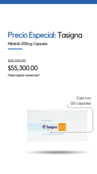 Tasigna Nilotinib 200mg en oferta