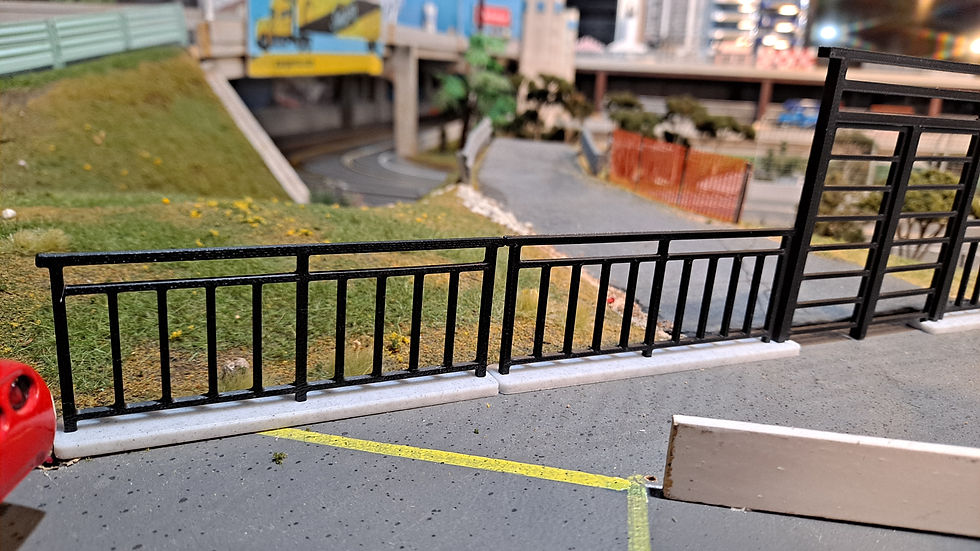 Thumbnail: 1/32 Scale Iron Entry Gate and Railing Set