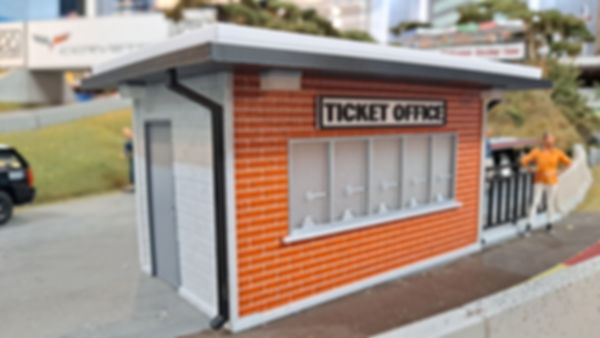 1/32 Scale Ticket Office - Brick Building Kit