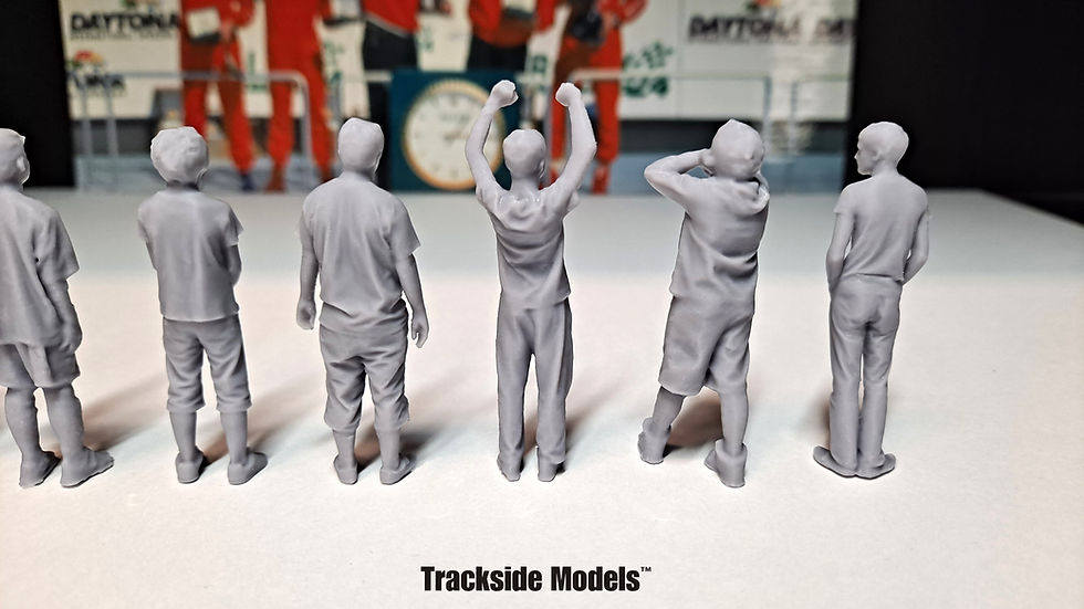 Thumbnail: 1/32 Scale Slot Car Track Figures - Group 6 - Set of 10