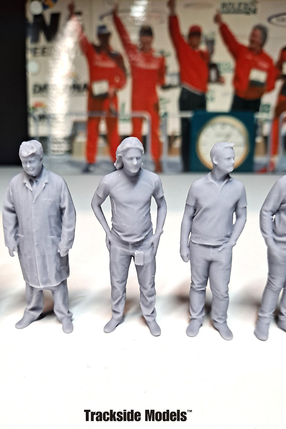 Thumbnail: 1/32 Scale Slot Car Track Figures - Group 4 - Set of 10
